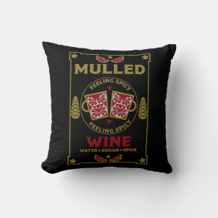 Christmas Mulled Red Wine  Cushion