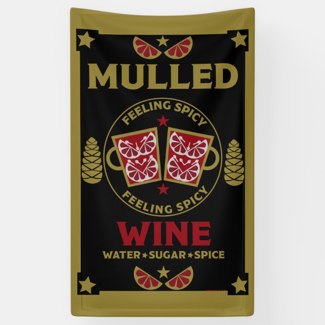 Christmas Mulled Red Wine Drink Banner (Vertical)