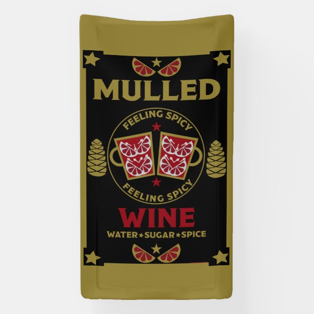Christmas Mulled Red Wine Drink Banner (Vertical)