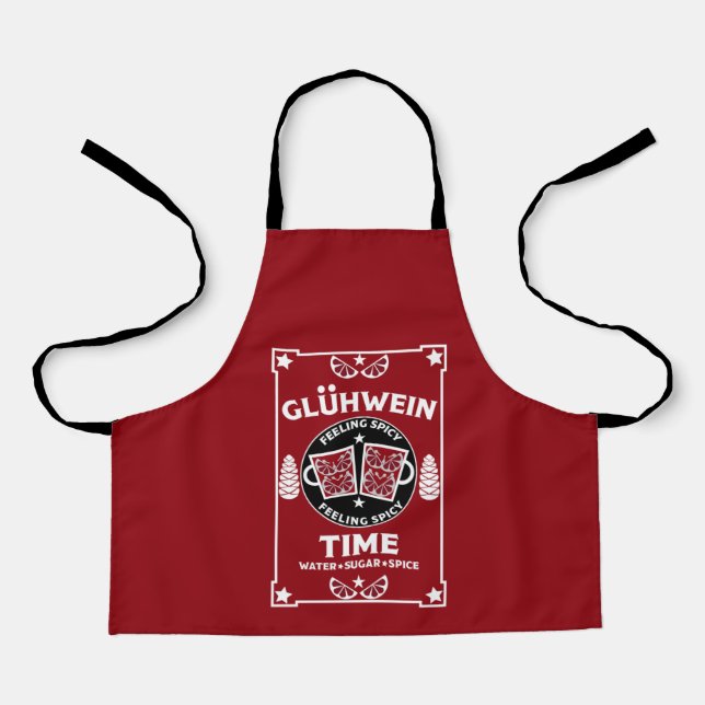 Christmas Mulled Red Wine Glühwein    Apron (Front)