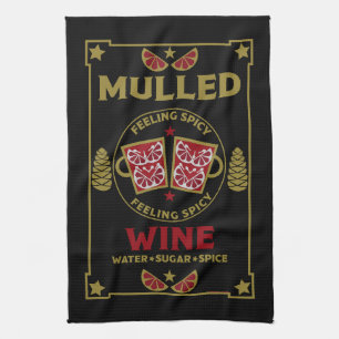 Christmas Mulled Red Wine Tea Towel