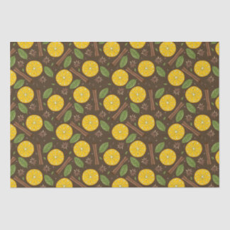 Christmas mulled wine spicy brown tissue paper