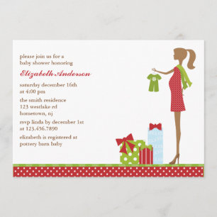 Christmas Mum To Be Baby Shower Invitation