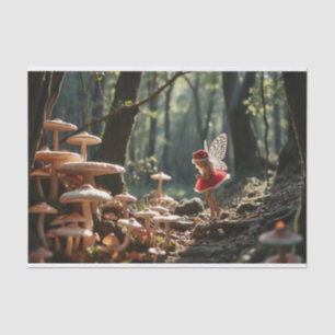 Christmas Mushroom Fairy Decoupage Tissue Paper