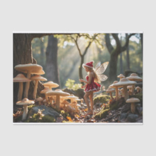 Christmas Mushroom Fairy Decoupage Tissue Paper