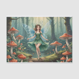 Christmas Mushroom Fairy Decoupage Tissue Paper