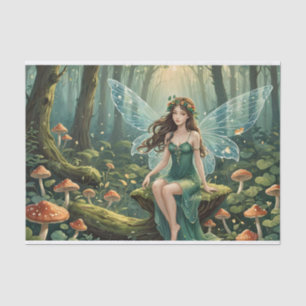 Christmas Mushroom Fairy Decoupage Tissue Paper