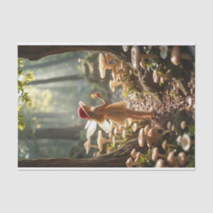 Christmas Mushroom Fairy Decoupage Tissue Paper