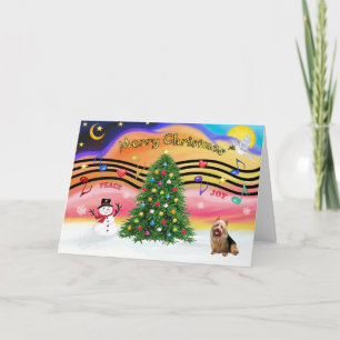 Christmas Music 2 - Australian Terrier Holiday Card
