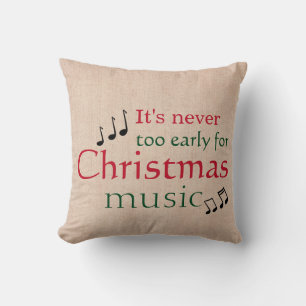 Christmas Music Cushion
