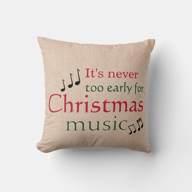 Christmas Music Cushion (Front)