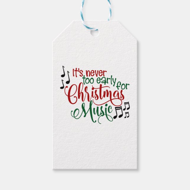 Christmas Music Gift Tags (Front)
