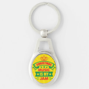 Christmas Music is My Jam-86254 Key Ring