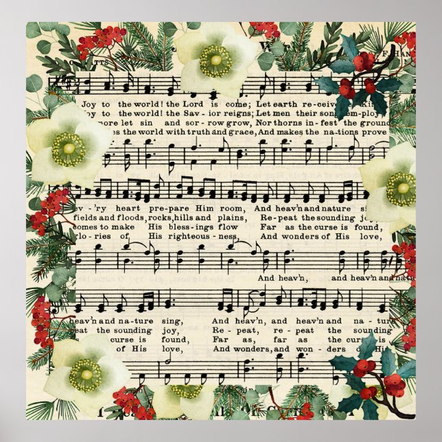 Christmas Music, Joy to the World, Poster (Front)