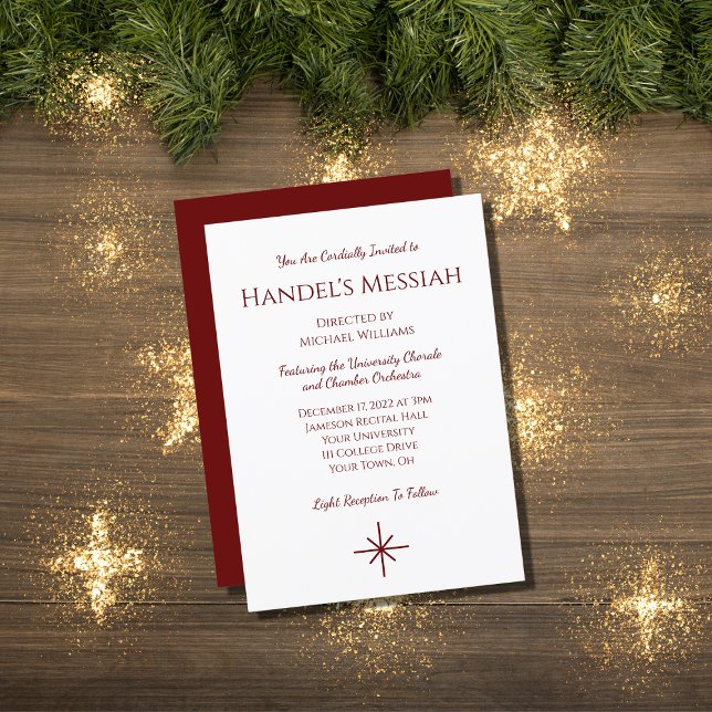 Christmas Musical Holiday Concert  Invitation (Creator Uploaded)