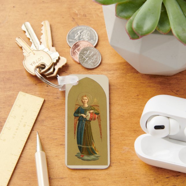 Christmas Musician Angels, Vintage Renaissance Key Ring (Desk)