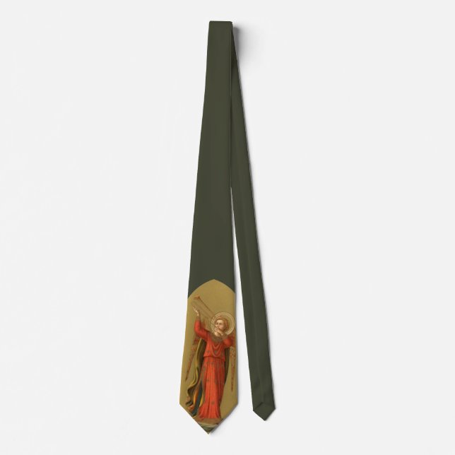 Christmas Musician Angels, Vintage Renaissance Tie (Front)