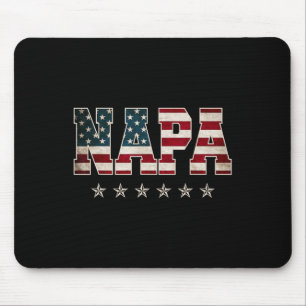 Christmas Napa Father's Day American Flag 4th Of J Mouse Mat
