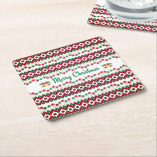 Christmas Napkins Square Paper Coaster