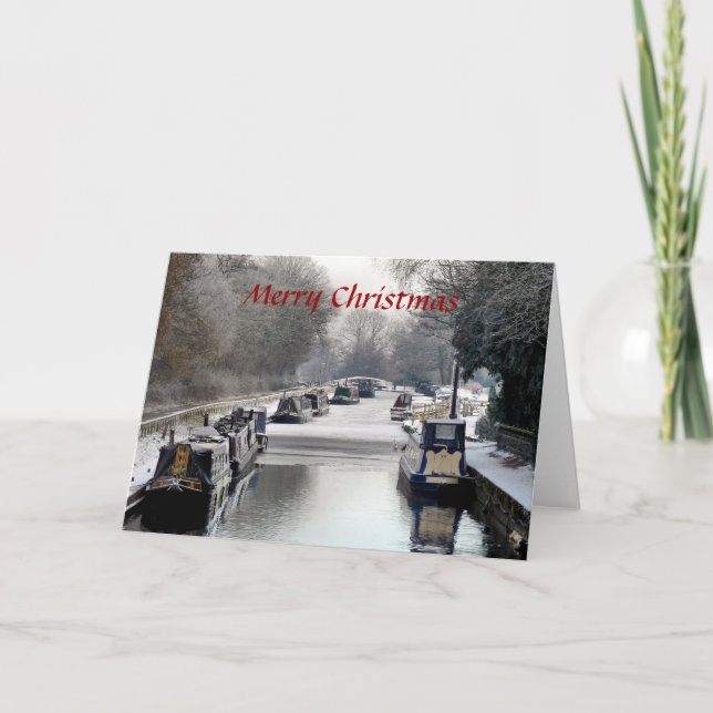 CHRISTMAS NARROWBOATS HOLIDAY CARD (Front)