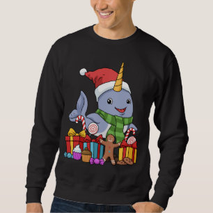 Christmas Narwhal Kids Christmas Gift Narwhal Sweatshirt