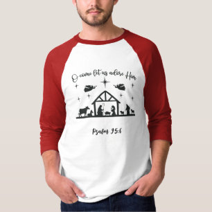 Christmas Nativity 3/4 Sleeve T-Shirt