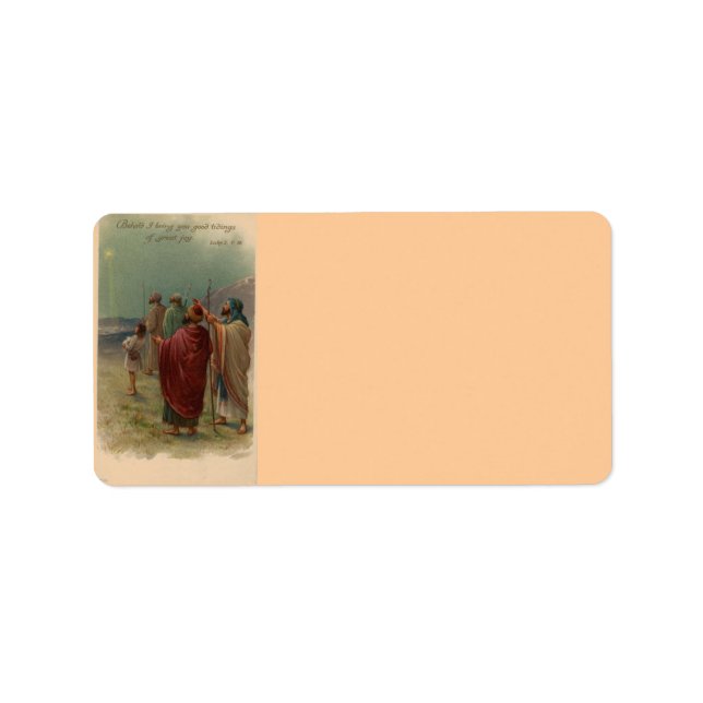 Christmas Nativity Address Label (Front)