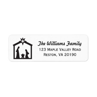 Christmas Nativity Address Labels