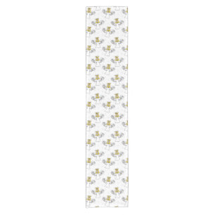 Christmas Nativity Angel Pattern Short Table Runner