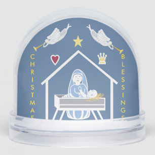 Christmas Nativity Art Snow Globe