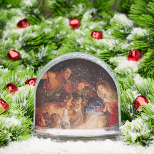 Christmas Nativity Art Snow Globe