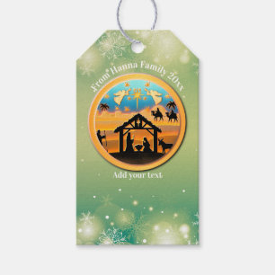 Christmas Nativity Baby Jesus in Manger Gift Tags