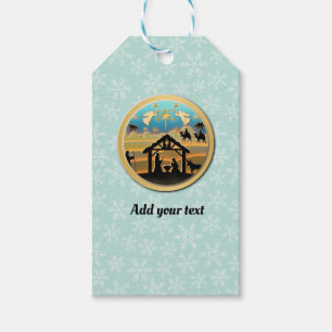 Christmas Nativity Baby Jesus in Manger Scene Gift Tags