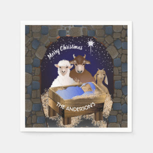 Christmas Nativity Baby Jesus Napkin