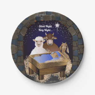Christmas Nativity Baby Jesus Paper Plate