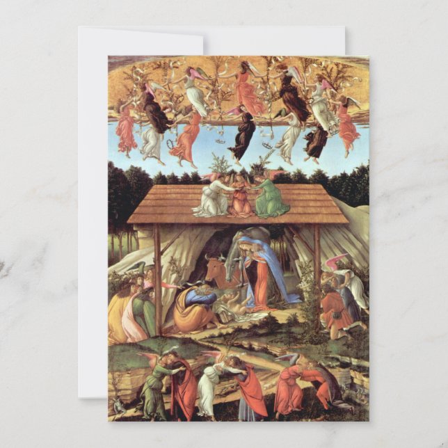 Christmas Nativity, Birth of Christ by Botticelli (Front)