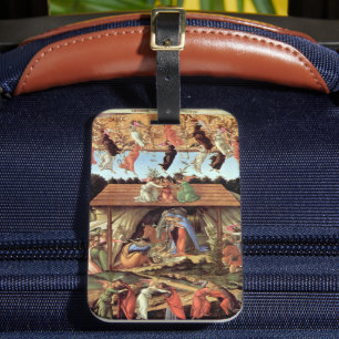 Christmas Nativity, Birth of Christ by Botticelli Luggage Tag