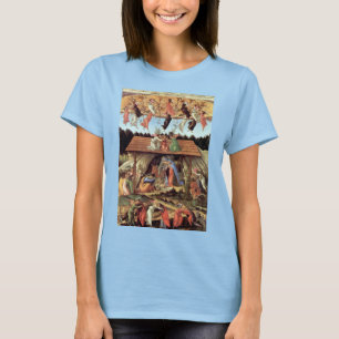Christmas Nativity, Birth of Christ by Botticelli T-Shirt