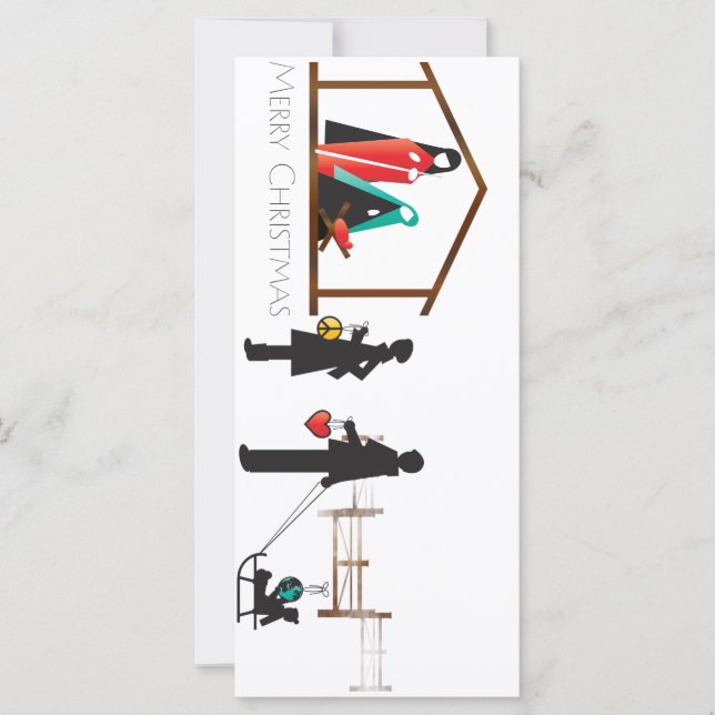 Christmas Nativity Flat Card (Front)