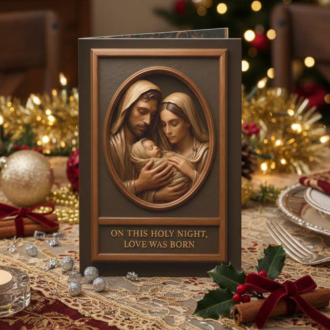 Christmas Nativity Folded Greeting Card (Creator Uploaded)