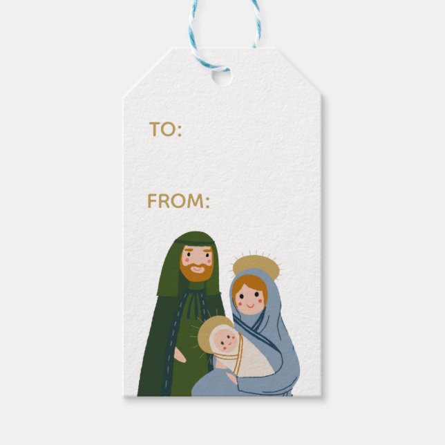 Christmas Nativity Gift Tag (Front)