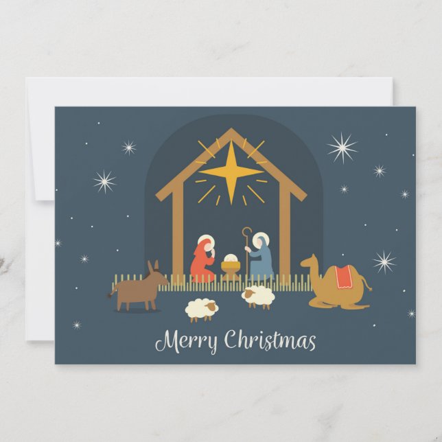 Christmas Nativity Holiday Card (Front)
