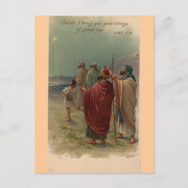 Christmas Nativity Holiday Postcard (Front)