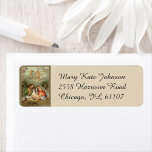 Christmas Nativity Holy Family<br><div class="desc">Beautiful vintage image of the Christmas Nativity featuring St. Joseph, Mary, and Baby Jesus in the manger, lovingly displayed on these personalised address labels. Perfect for adding a timeless, sacred touch to your holiday correspondence, these labels bring the spirit of Christmas to every card and package. Ideal for sharing the...</div>