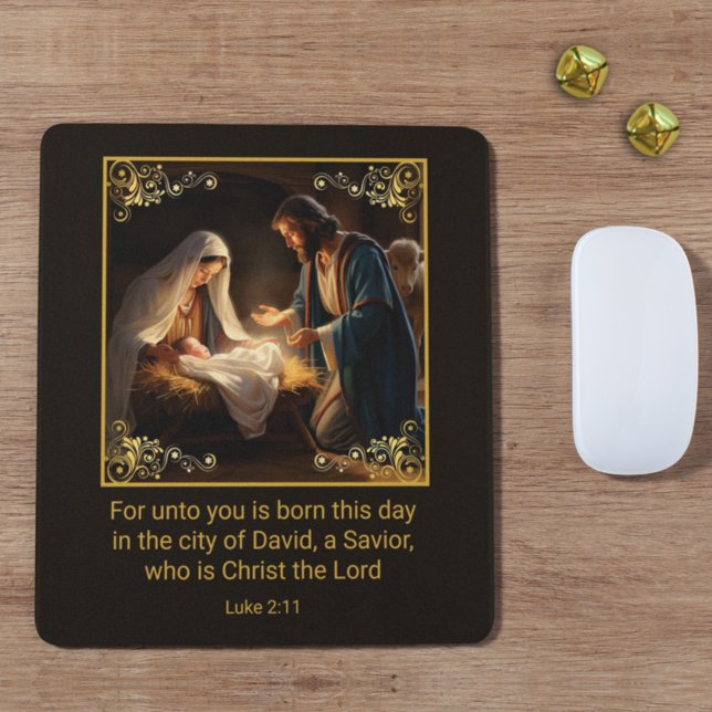 Christmas Nativity Holy Family Religious  Mouse Mat (Creator Uploaded)