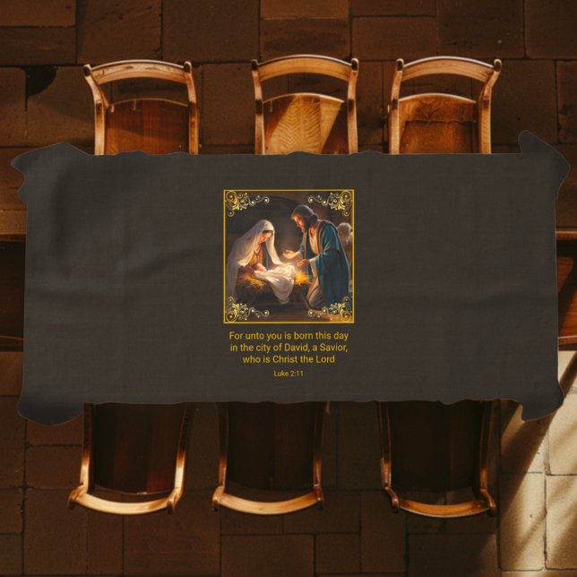 Christmas Nativity Holy Family Religious  Tablecloth (Creator Uploaded)
