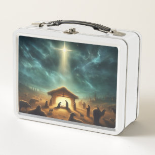 Christmas/Nativity/Jesus Metal Lunch Box