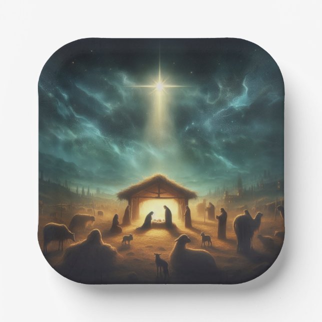 Christmas/Nativity/Jesus Paper Plate (Front)