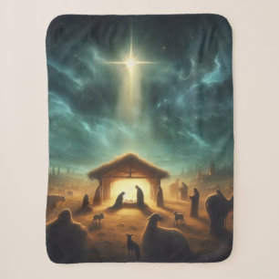 Christmas/Nativity/Jesus Sherpa Blanket