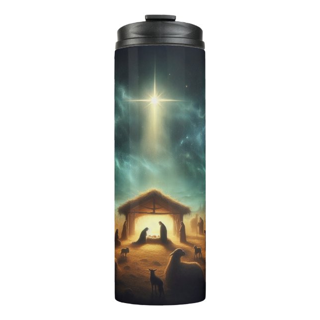 Christmas/Nativity/Jesus Thermal Tumbler (Front)